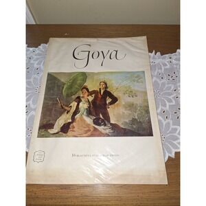 Vintage 1954 Goya Harry N Abrams Art Book 16 Full Color Prints Frederick S Wight